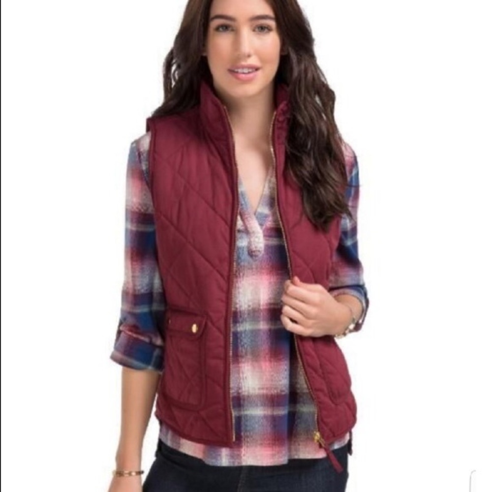 Francesca’s | Wine Puffer Vest